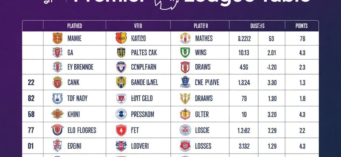 posiciones de premier league
