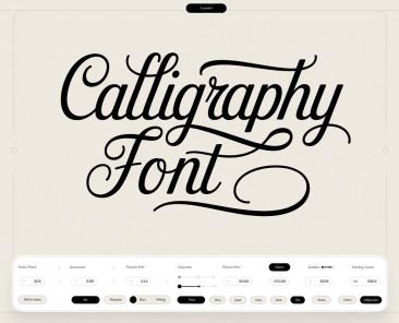 calligraphy font generator
