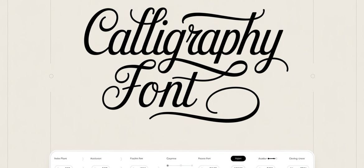calligraphy font generator