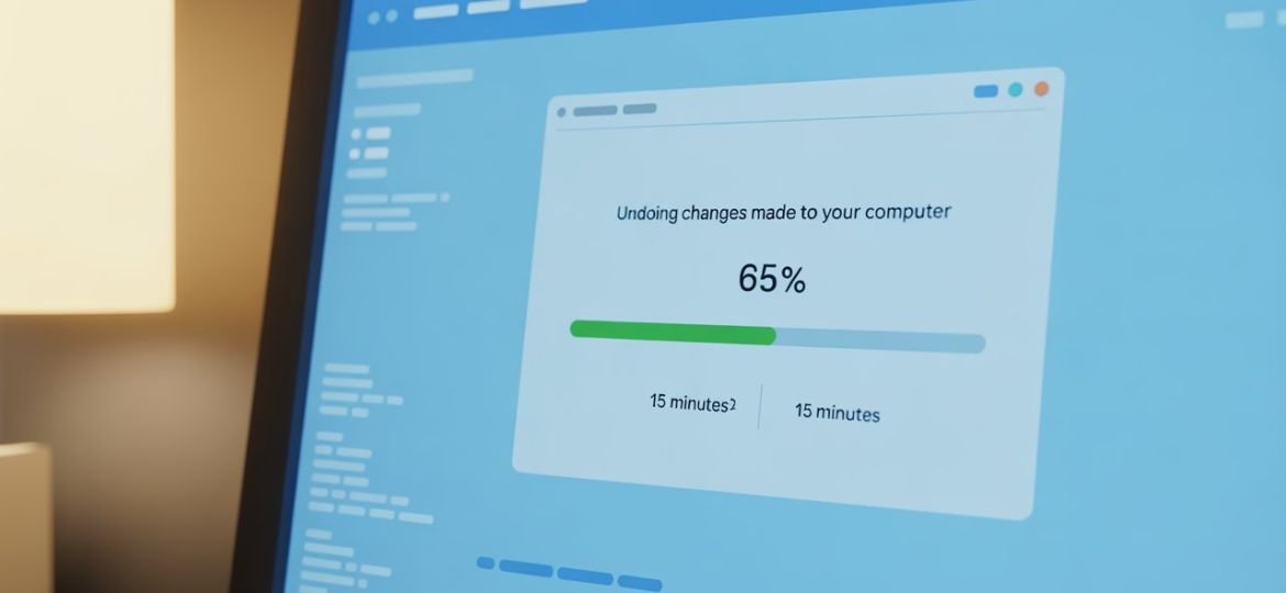 Undoing Changes Made to Your Computer: How Long?