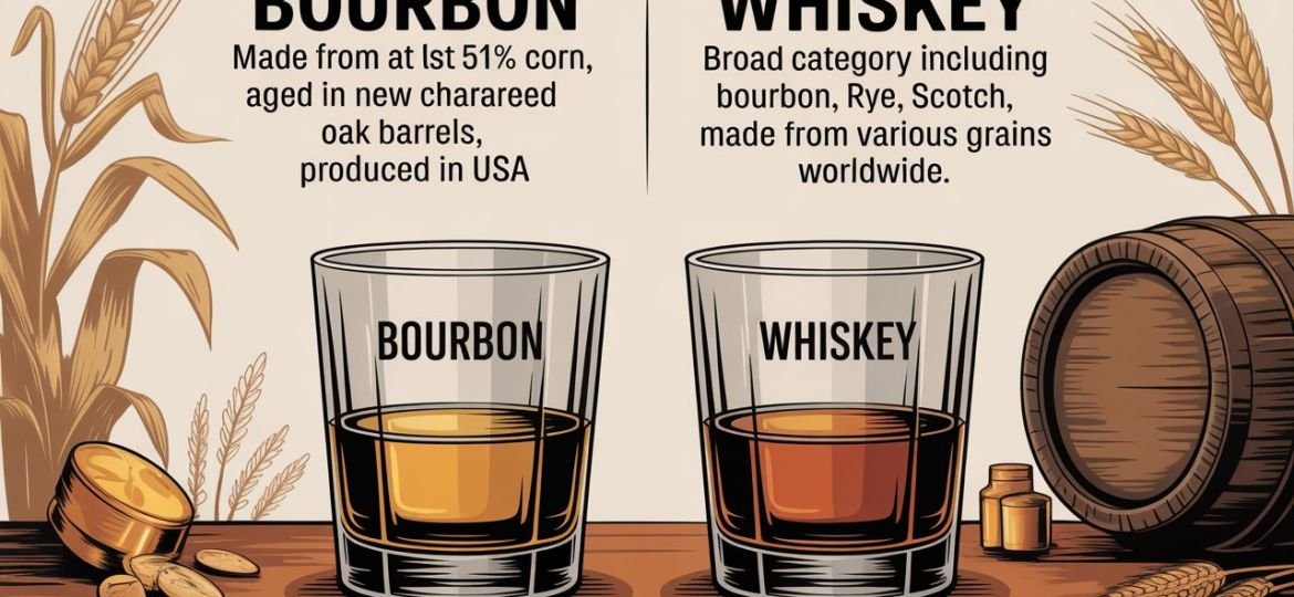 Difference Between Bourbon and Whiskey Explained