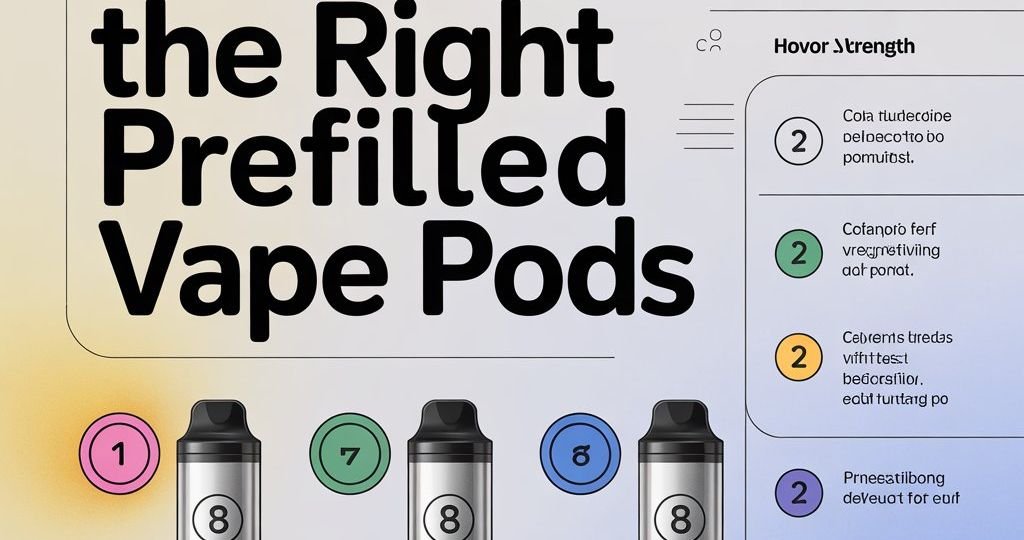How to Choose the Right Prefilled Vape Pods