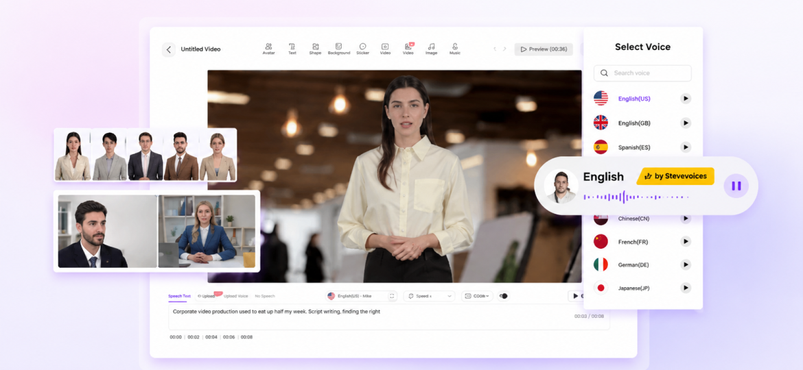 Simplify Corporate Video Production with Vidnoz AI