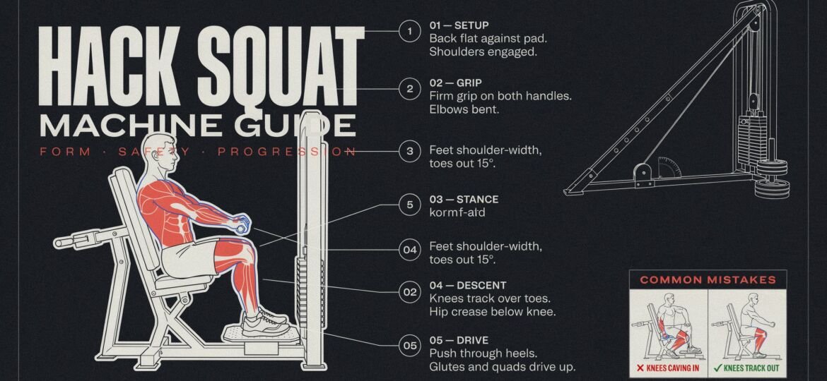 Hack Squat Machine Guide: Benefits, Form & Tips