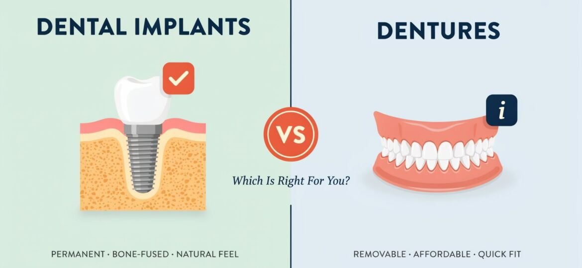 Dental Implants Vs Dentures: Which Is Right For You?