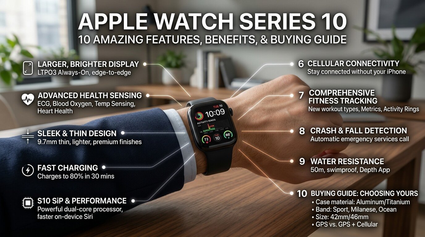 Apple Watch Series 10: 10 Amazing Features & Buying Guide