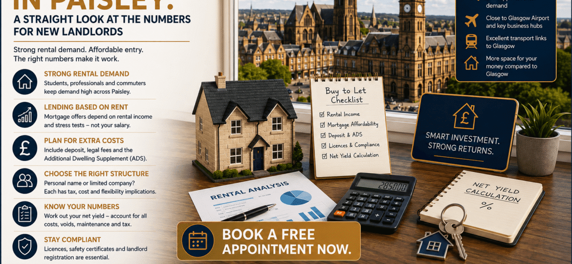 Buy to Let in Paisley: A Straight Look at the Numbers for New Landlords